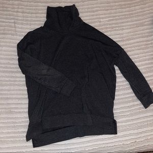 Gray cowl neck sweatshirt